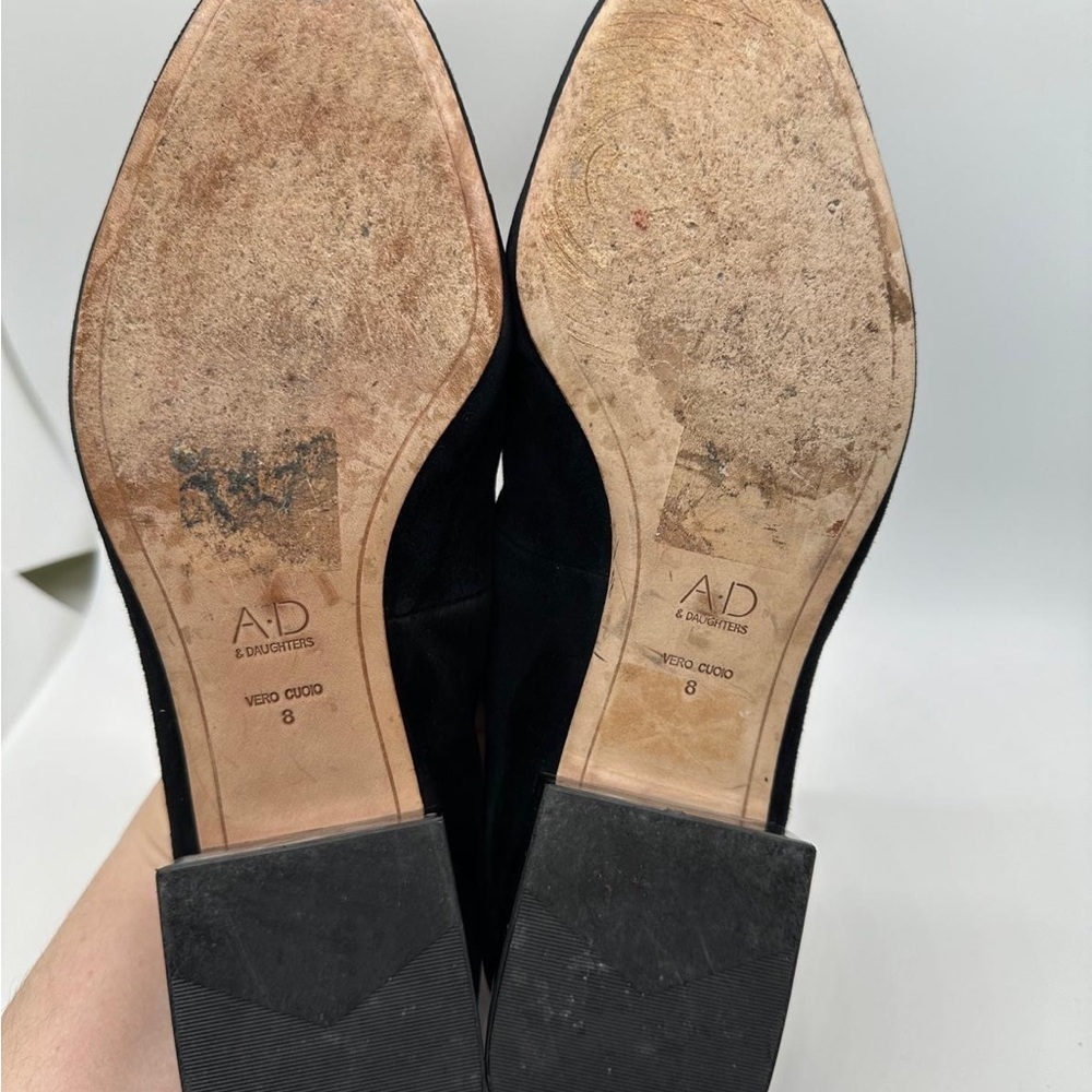 Anthropologie AD & Daughters Calf Hair Greyan Square Toe Slip On Shoe Sz 8.0 - Picture 12 of 12